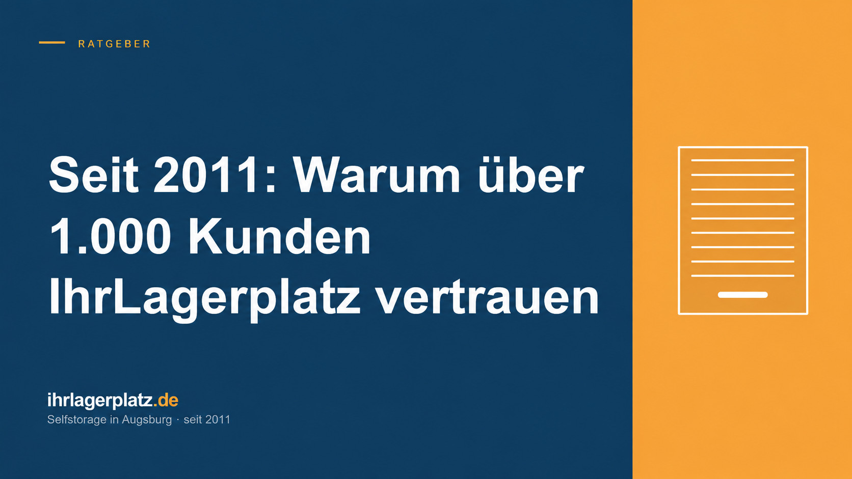 Seit 2011: Warum über 1.000 Kunden IhrLagerplatz vertrauen