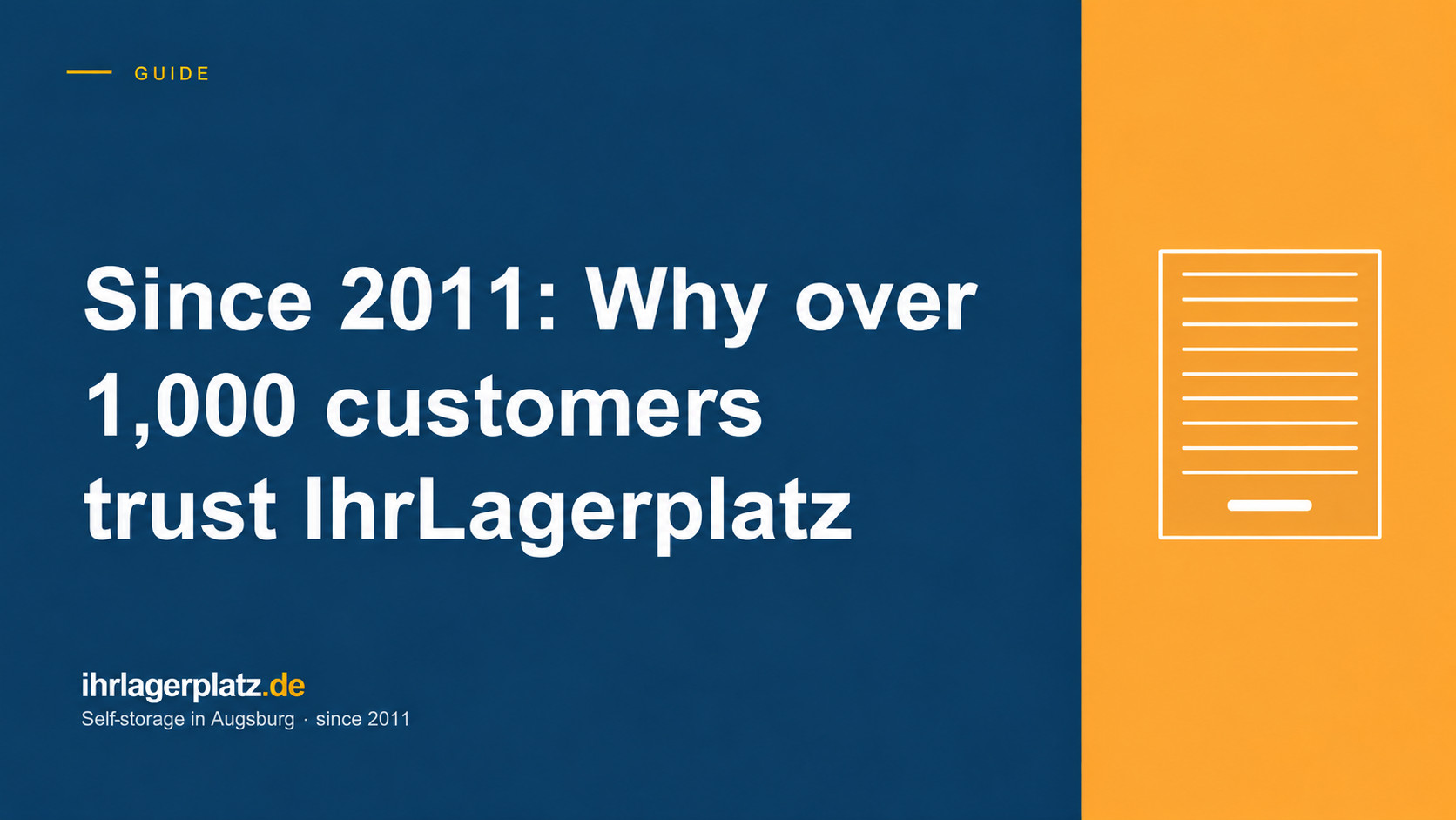 Since 2011: Why over 1,000 customers trust IhrLagerplatz